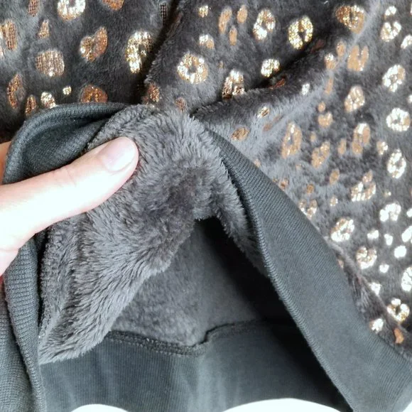 George | Metallic Animal Print Lounge Fleece Top - Picture 4 of 8